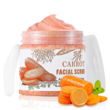 (1pcs) Face Scrub with Vitamin C and Carrot, Gentle Facial Exfoliating Scrub for Pore Dirt, Exfoliator Facial Wash for Oily Skin, Deep Cleansing Face Wash Cl