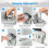 Costway Portable 20 L Camping Toilet Compact Commode W/ Pump Detachable Tank 9