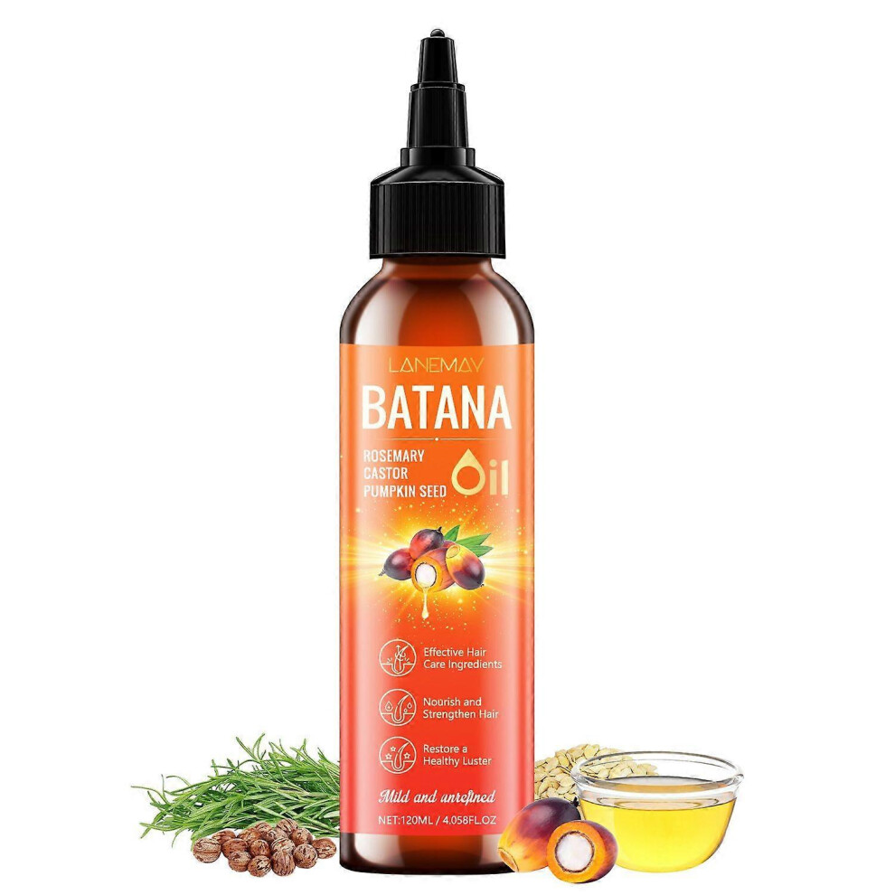 (1PCS) Batana Oil for Hair Growth, 4-in-1 Honduran Batana Oil with Rosemary, Castor, Pumpkin Seed Oil, Nourishes, Strengthens, Promotes Healthy Hair,