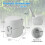 Costway Portable 20 L Camping Toilet Compact Commode W/ Pump Detachable Tank 6