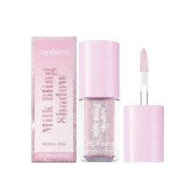 (Pink) Milk Bling Shadow, 2ml Pigmented Glistening Liquid Glitter Eyeshadow, Long-lasting Shimmer to Matte, Under Eye Makeup Shadow