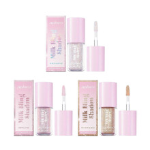 (3 Colors) Milk Bling Shadow, 2ml Pigmented Glistening Liquid Glitter Eyeshadow, Long-lasting Shimmer to Matte, Under Eye Makeup Shadow