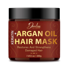 (2PCS) Hair Mask with Keratin & Argan Oil - Conditioner for Dry, Damaged, Frizzy Hair and Split Ends - Hair Treatment Serum for Hair Repair & Hydrating