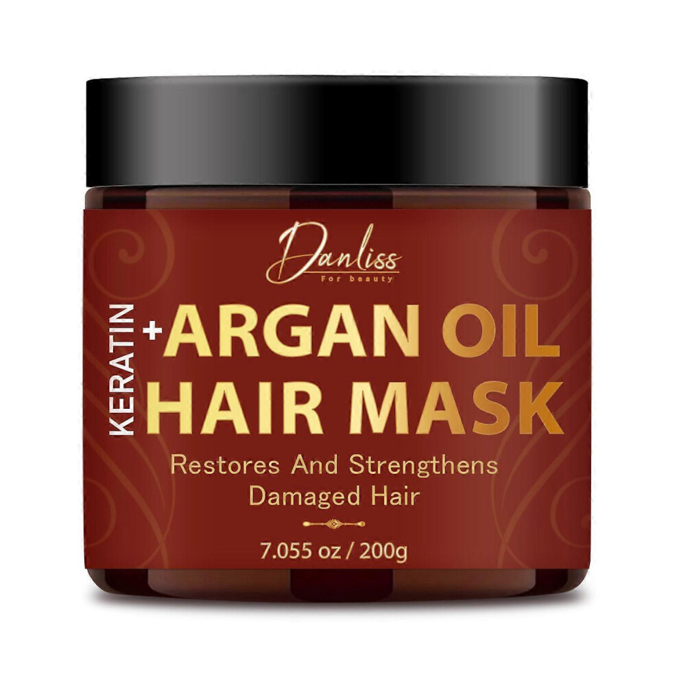 (2PCS) Hair Mask with Keratin & Argan Oil - Conditioner for Dry, Damaged, Frizzy Hair and Split Ends - Hair Treatment Serum for Hair Repair & Hydratin
