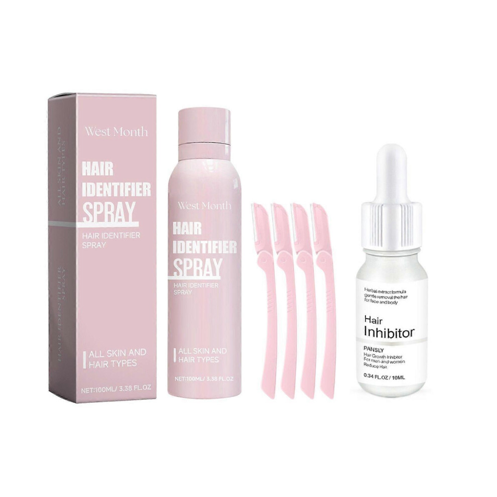 Hair Identifier Spray for the Face and Growth Inhibitor Serum, Moisturising, Soothing and Permanent for Soft Skin.