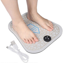 EMS Foot Massager Mat,Foot Massager for Pain Plantar Relief, Improve Circulation, Muscle Relaxation, Portable & Rechargeable Feet Massager Pad with 6