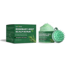 (1PCS) Peppermint Scalp Scrub, Rosemary Scrub with Massage Comb, Nourishing Scalp & Strengthens Hair Roots, Deep Cleansing, Refreshing and Soothing