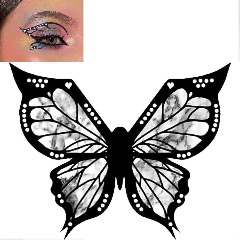 (1 Pcs) Butterfly Eyeliner Stencil, Butterfly Makeup Stencil, Butterfly Eye Makeup Stencil, Reusable Flexible Eyeliner Applicators Shaper Tool