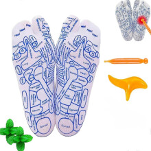 (women Size 35-39) Reflexology Socks Set,Reflexology Socks with Massage Tool,Acupressure Reflexology Socks,Foot Reflexology Socks, Foot Pain Relief for Foot Massage