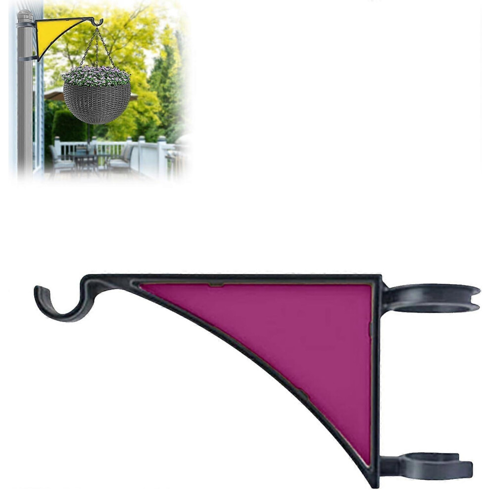 (Purple) Hangs Fence Post Hanger,Hangs Fence Post Brackets,Wall Hook Hanging Plant Bracket For Hangs Bird Feeders, Lanterns,Flower Pots 5415817455861