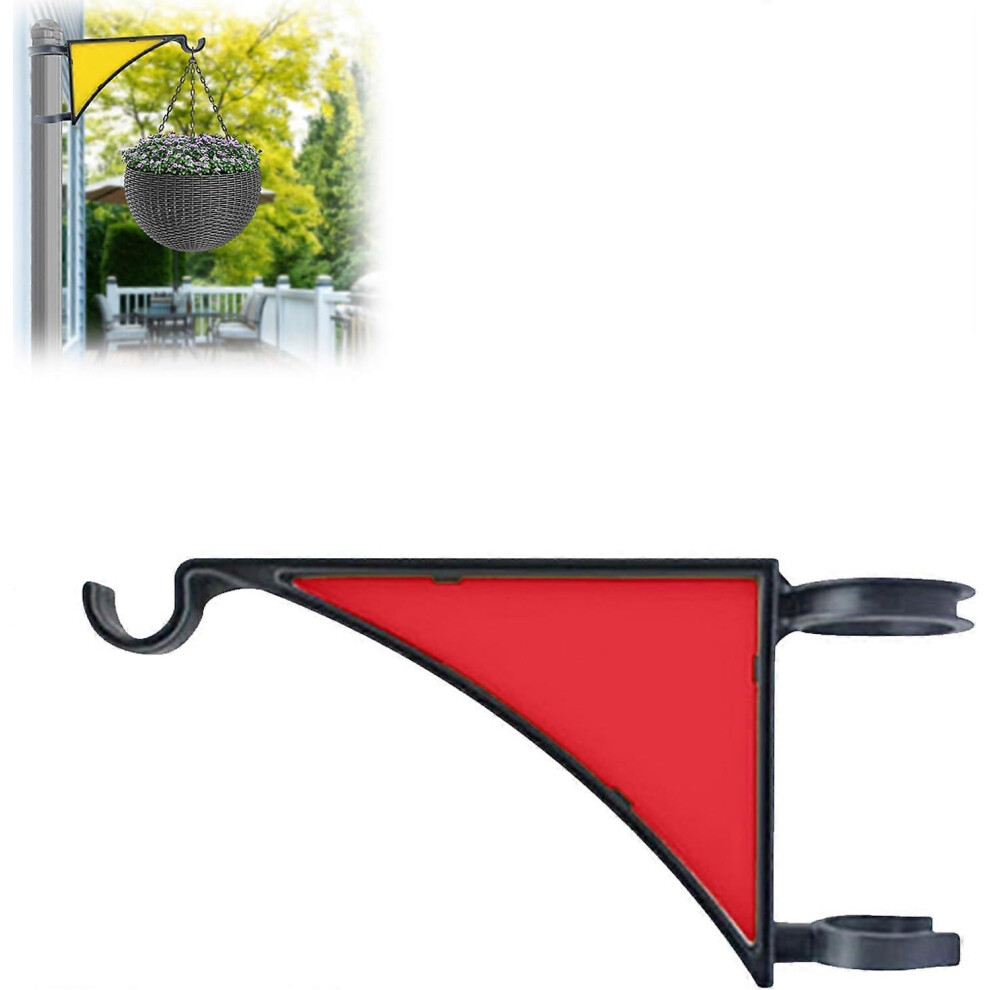 (Red) Hangs Fence Post Hanger,Hangs Fence Post Brackets,Wall Hook Hanging Plant Bracket For Hangs Bird Feeders, Lanterns,Flower Pots 5415817455878
