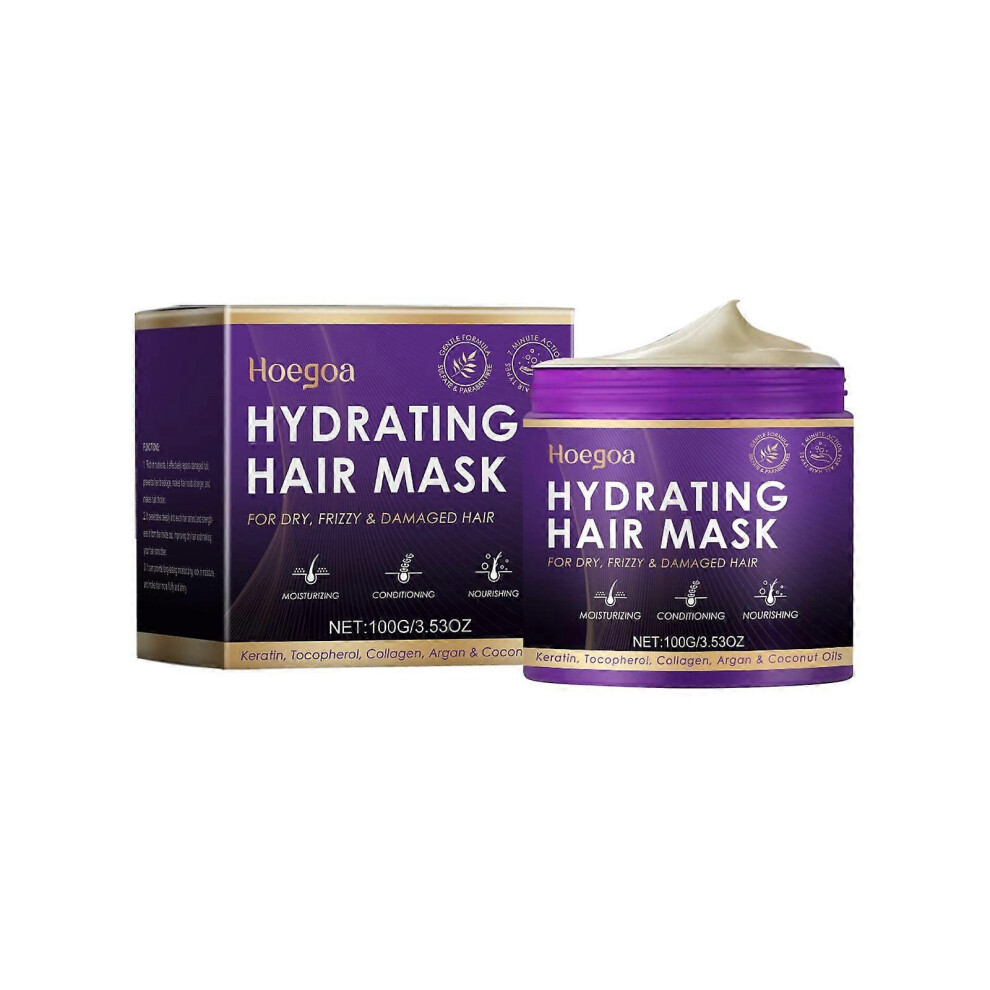 (1Pcs) Hydrating Hair Mask for Dry Damaged Hair, Collagen Hair Mask, Deep Conditioner For Dry Hair, Hair Repair & Moisturizing Hair Mask for All Hair