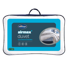 Silentnight Airmax Anti-Allergy Duvet 13.5 Tog White Double - Breathable & Hypoallergenic, Machine Washable