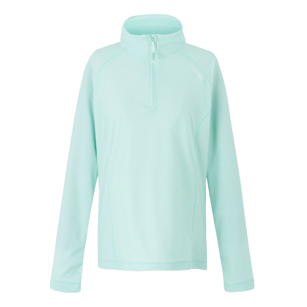 (16 UK, Icy Morn/White) Regatta Great Outdoors Womens/Ladies Montes Half Zip Fleece Top
