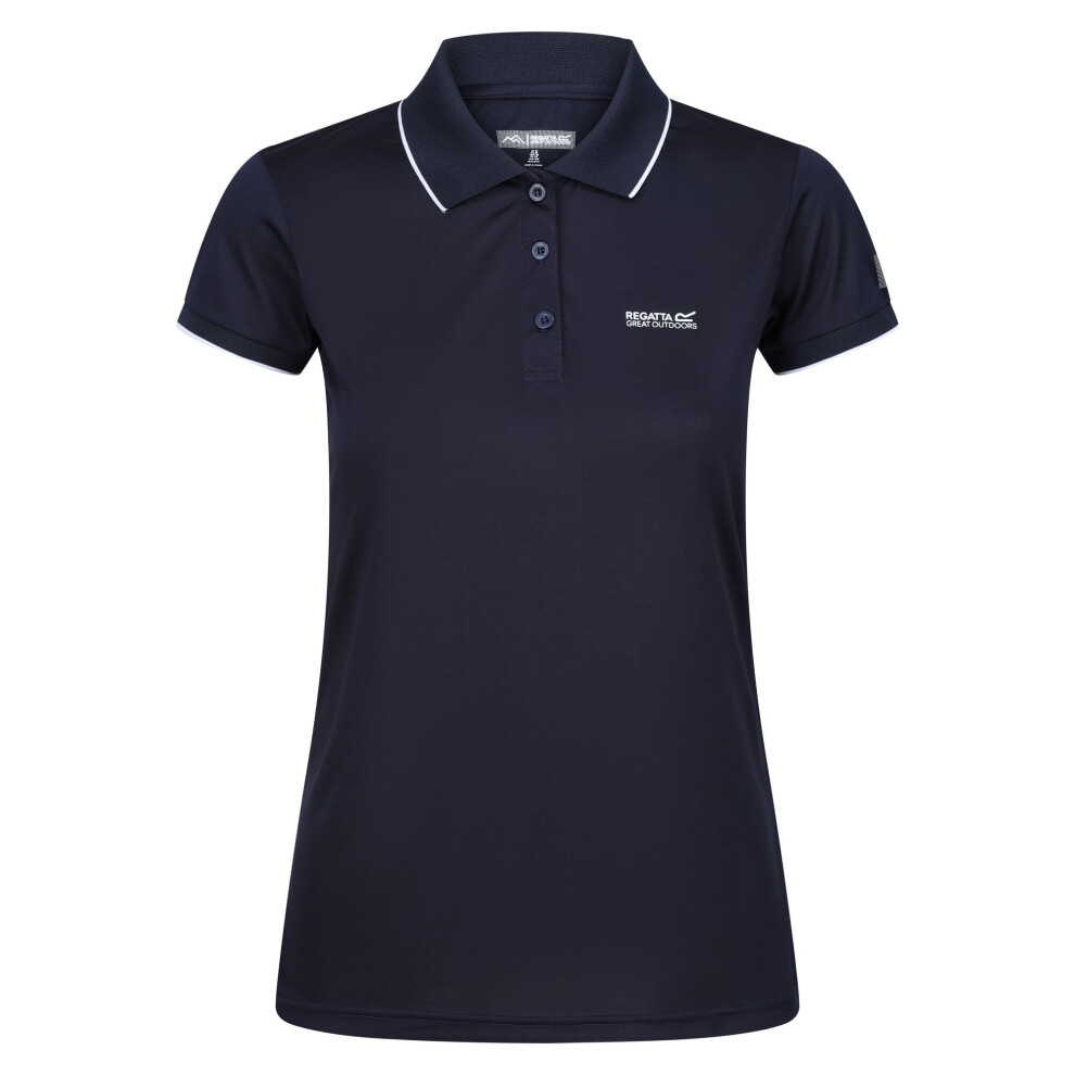 (26 UK, Solid Navy) Regatta Womens/Ladies Remex II Polo Neck T-Shirt