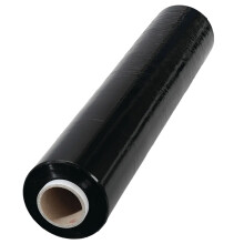 6 Rolls Of Black 400mm Standard Core Tear Resistant Pallet Shrink Wrap