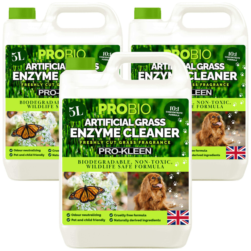 (5L, 3) ProBio Artificial Grass Enzyme Cleaner - 1L/5L