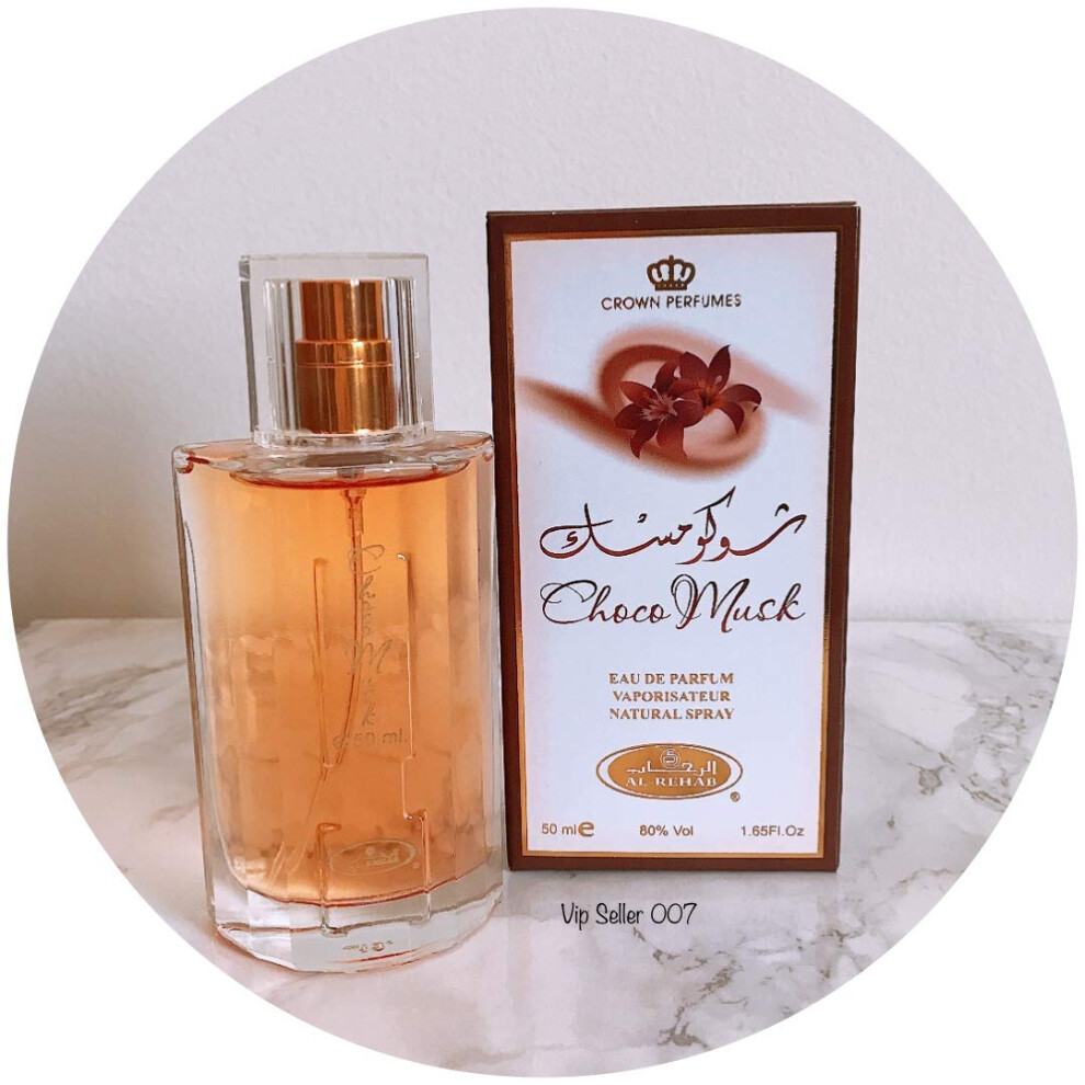 Al-Rehab Women's Choco Musk Eau De Parfum Spray For 1.7 Ounce