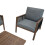 4-teilige Aluminium-Sofagarnitur – Holz 13