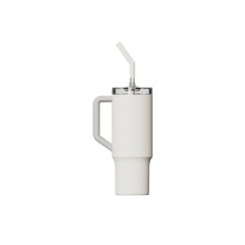 Taza con pajita - Xiaomi - Taza de acero inoxidable - 1L - Aislamiento 6h - Pajita Tritan sin BPA