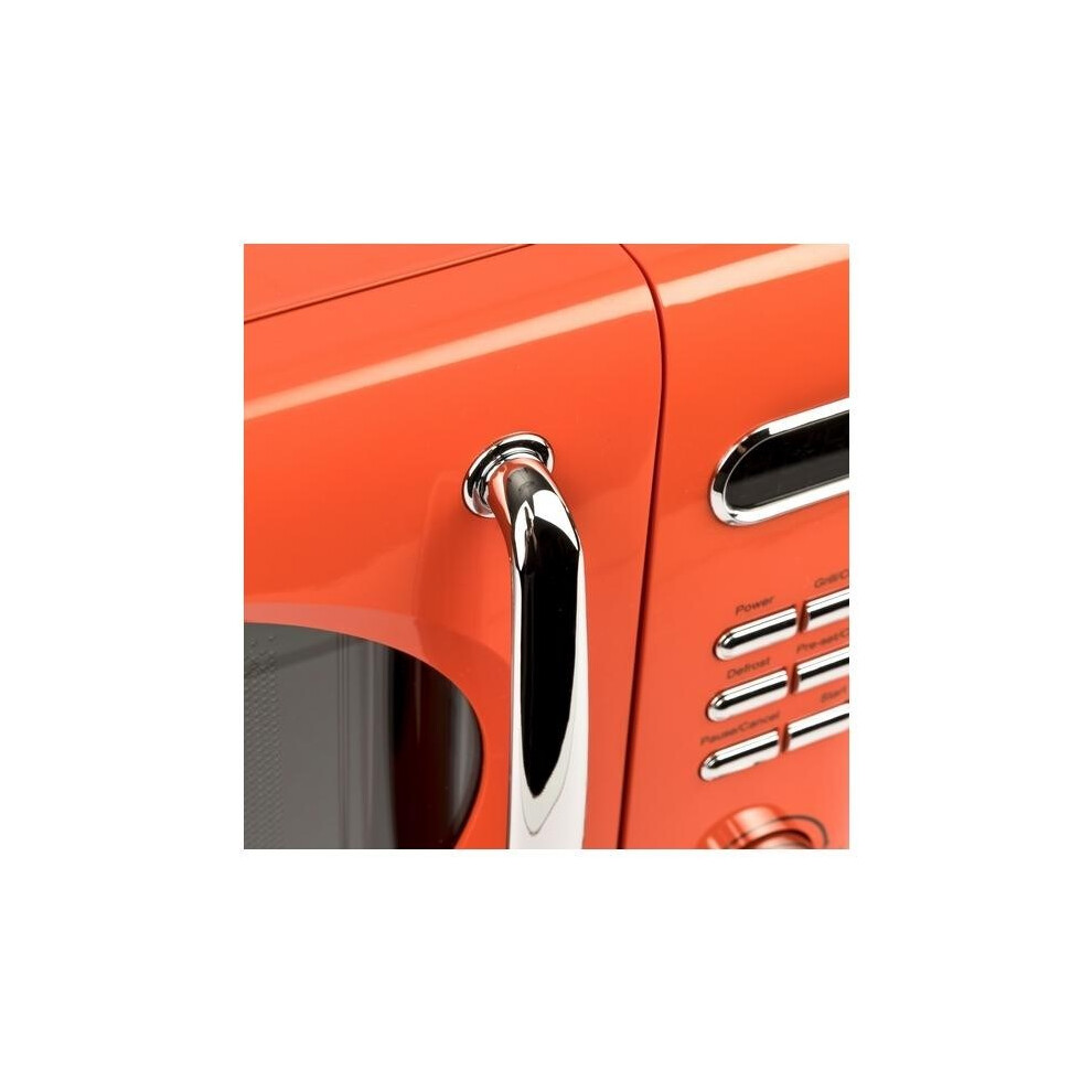 G3 Ferrari G10155 "Sapormio Vintage" Micro-Ondes Vintage Combiné NuméRique, 1150 W, 20 Litres, 8 Programmes, 4 Modes De Cuisson, Accessoires Inclus, Minuterie 60 Min, Orange-image