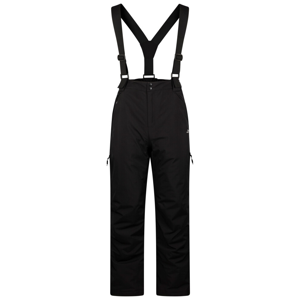 (M, Black) Trespass Mens Ski Trousers Padded Salopettes Shaun