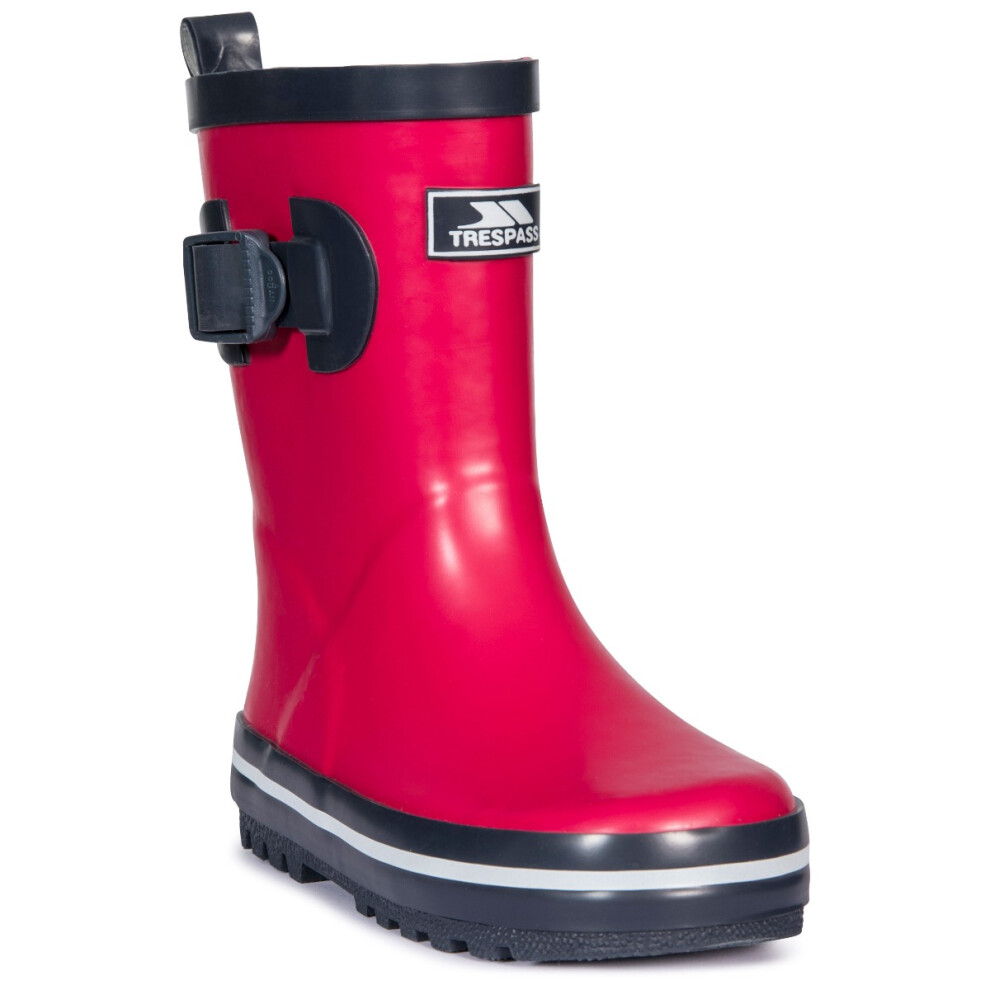 (2, Pink Lady) Trespass Kids Wellies Adjustable Buckle Trumpet