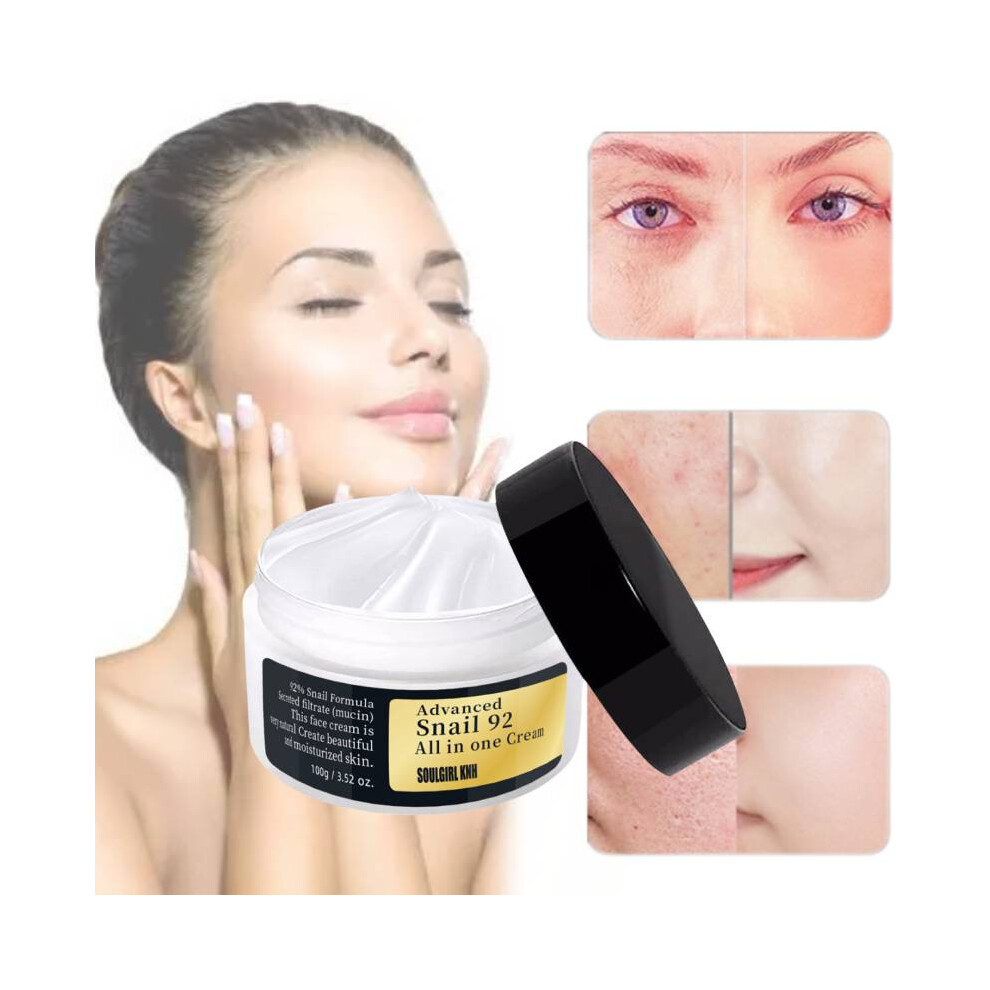 Cream 92 Snail Mucin Repair Face Gel Moisturizer Dry Skin Moist Cosmetics 80G