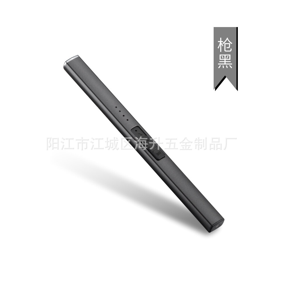 ( Gray) Flameless Rechargeable Electric Usb Lighter Candle Bbq Windproof Tool Kitchen Dark/Gray