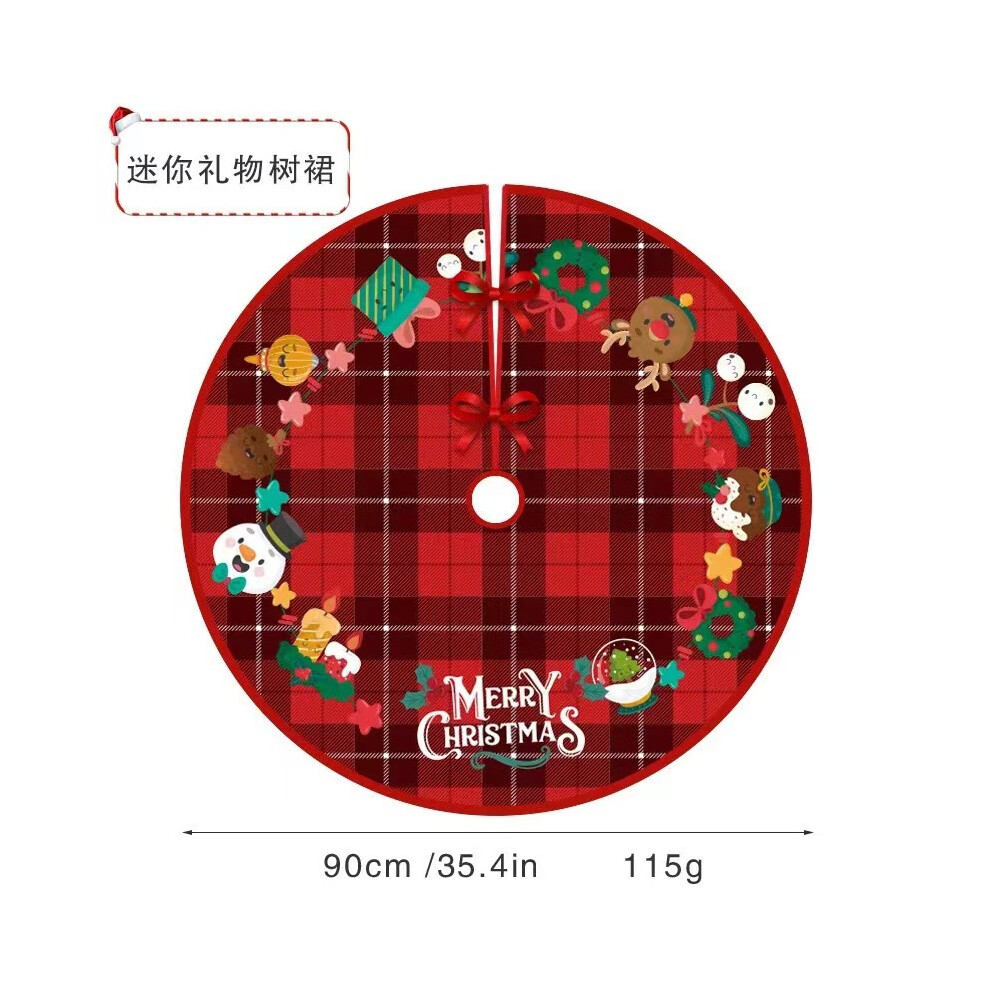 (StyleG) Tree Skirt Giftthemed For A Festive And Decor Christmas Joyful-image-OPC-PGJBGMQ-NEW