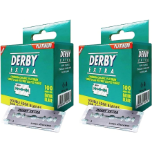 200 Derby Extra scheermesjes met dubbele rand