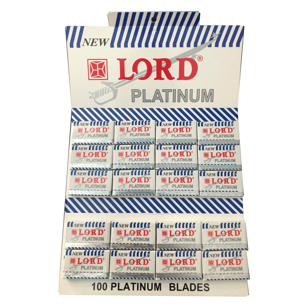 Lord Co 100 Lord Platinum Double Edge Razor Blades