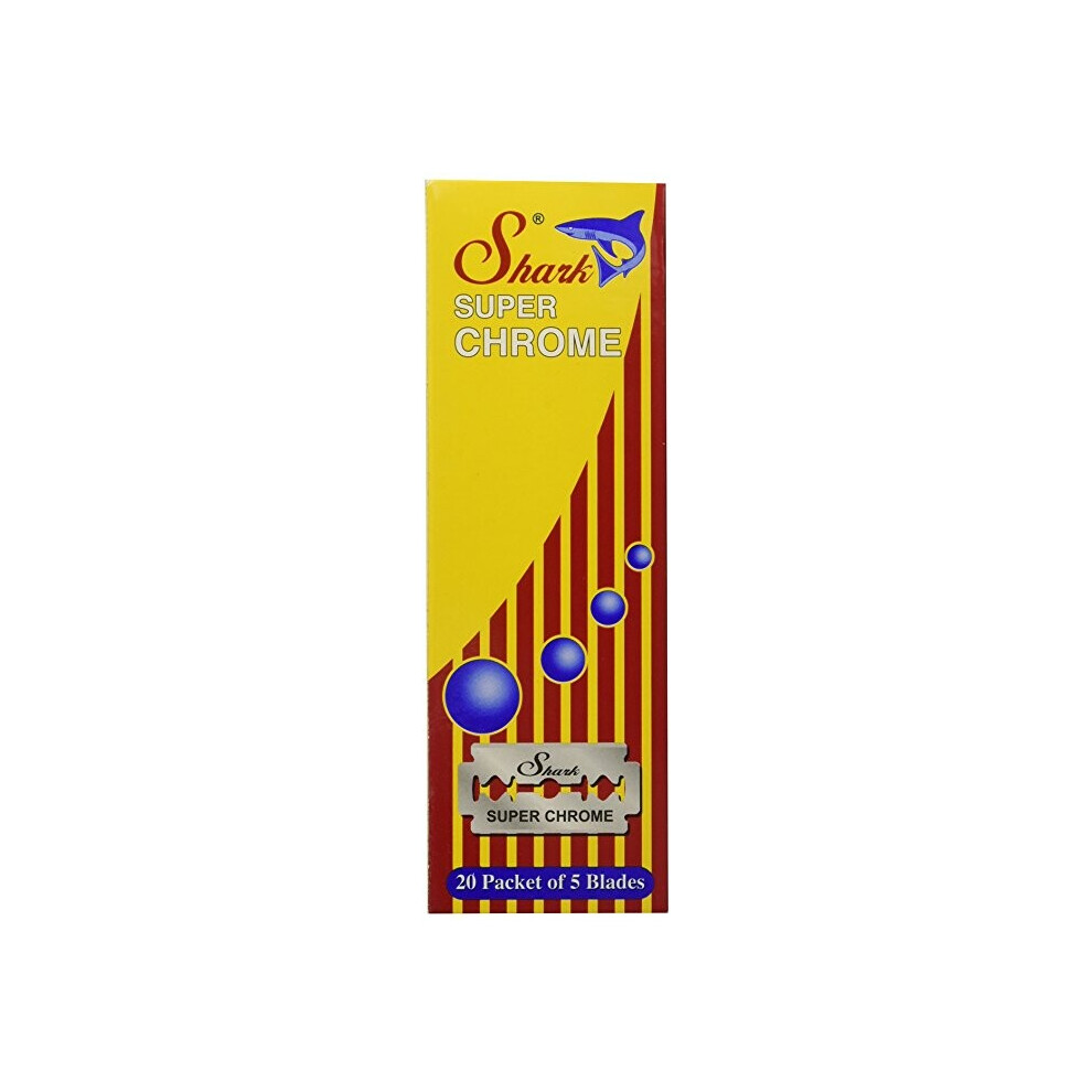Shark Super Chrome Razor Blades, Box of 100 pcs