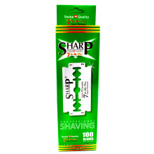 100 Sharp 7 AM Double Edge Razor Blades