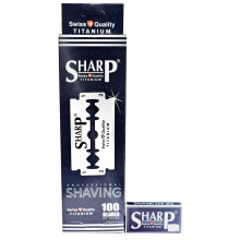 100 Sharp Titanium Double Edge Razor Blades