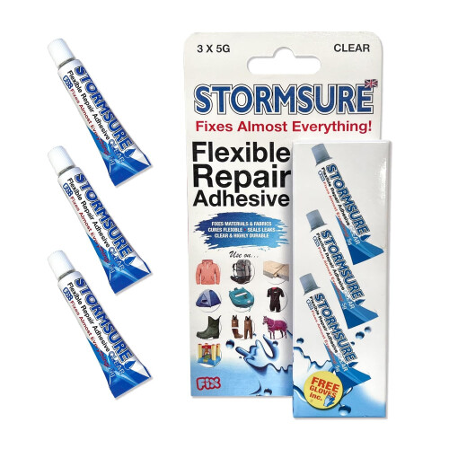 Stormsure Flexible Repairs Adhesive 3 x 5g
