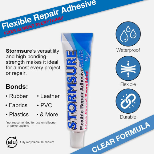 Stormsure Flexible Repairs Adhesive 3 x 5g 1