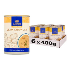 Elsinore Clam Chowder Soup with Vegetables & Clams 400g (Pack of 6)
