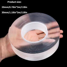 RV Nano Cinta Transparente Ultra fuerte Cinta de Doble Cara Cocina Baño Autoadhesiva Impermeable Pegatina Sin Rastro