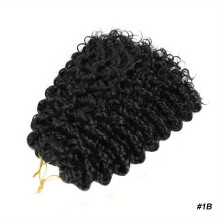 Crochet Curly Braids Extensions Synthetic Curly Crochet Hair Beach Curly Deep Water Wave Hair Extension For Women Girls