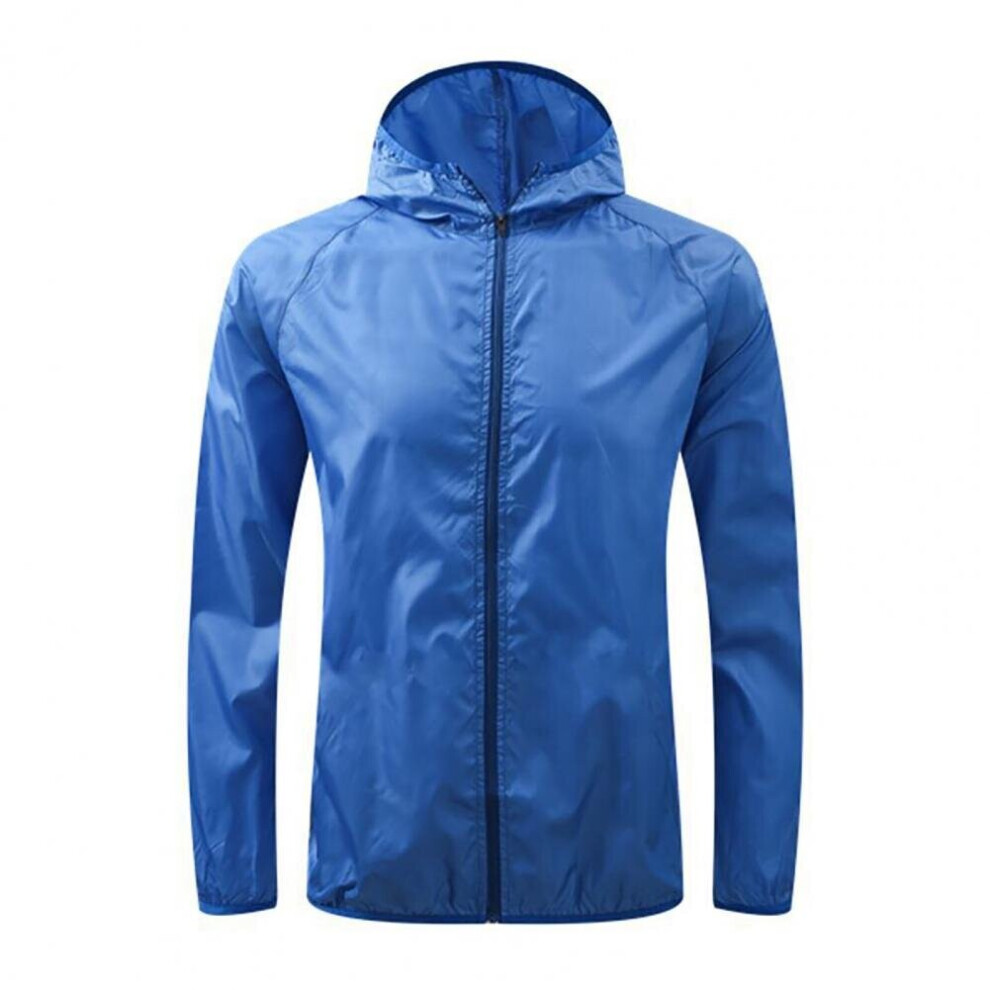 Women Men Outdoor Jacket Quick Dry Long Sleeve Thin Solid Coat Waterproof UV Ultra-Light Windbreake for Jogging
