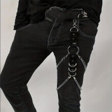 Mens been ketting riem punk Hio Hop straat dansprestaties been ring sieraden