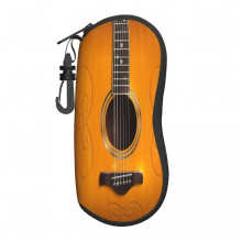 Bolsa para óculos unisexo Estojo de proteção para guitarra acústica Caixa para óculos de sol portátil Caixa para óculos de leitura