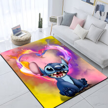 Detská izba Podlahová rohož Star Stich Koberce 3D tlač Anime Mat Kreslená obývacia izba Spálňa Veľká plocha koberec