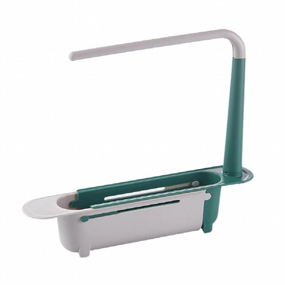 Sink Rack Kitchen Retractable Drain Rack Plastic Drain Basket Household Cloth Storage Rack Kitchen Organizer and Storage