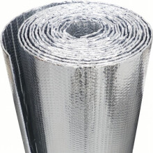 1pc Double Layer Reflective Bubble Insulation Board 49 X 3 05meter Double Layer Composite Aluminum Foil Bubble Insulation Roll Reflective Insulation F