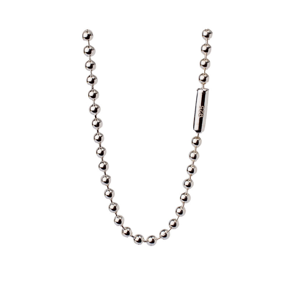 JustNeo Solid 925 Sterling Silver Ball Chain Necklace 16-36inch,Basic Chains for Pendants