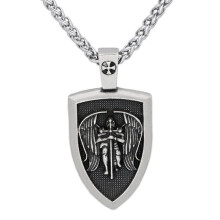 Mytologický archanjel svätý Michael chrániť svätý štít prívesok náboženské amulet šperky