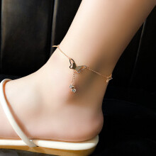 Herkkä Butterfly riipus Naisten Anklets Korut ruostumatonta terästä Cubic Zirkonia nilkka naisille