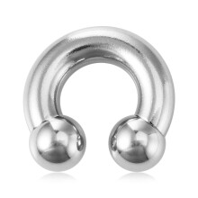 1PC 0G-8G acciaio chirurgico Septum Piercing gioielli orecchio calibro circolare bilancieri ferro di cavallo orecchio Piercing pesi barella Expander